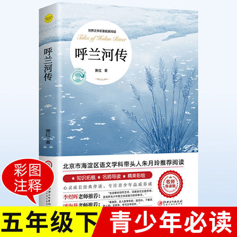 呼兰河传书 萧红原著 正版完整版五年级中小学生必读经典课外阅读 呼兰河传+城南旧事