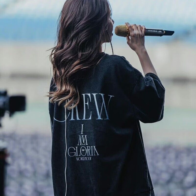 山头林村邓紫棋应援衣服演唱会短袖短袖t恤宽松百搭上衣男女 260克