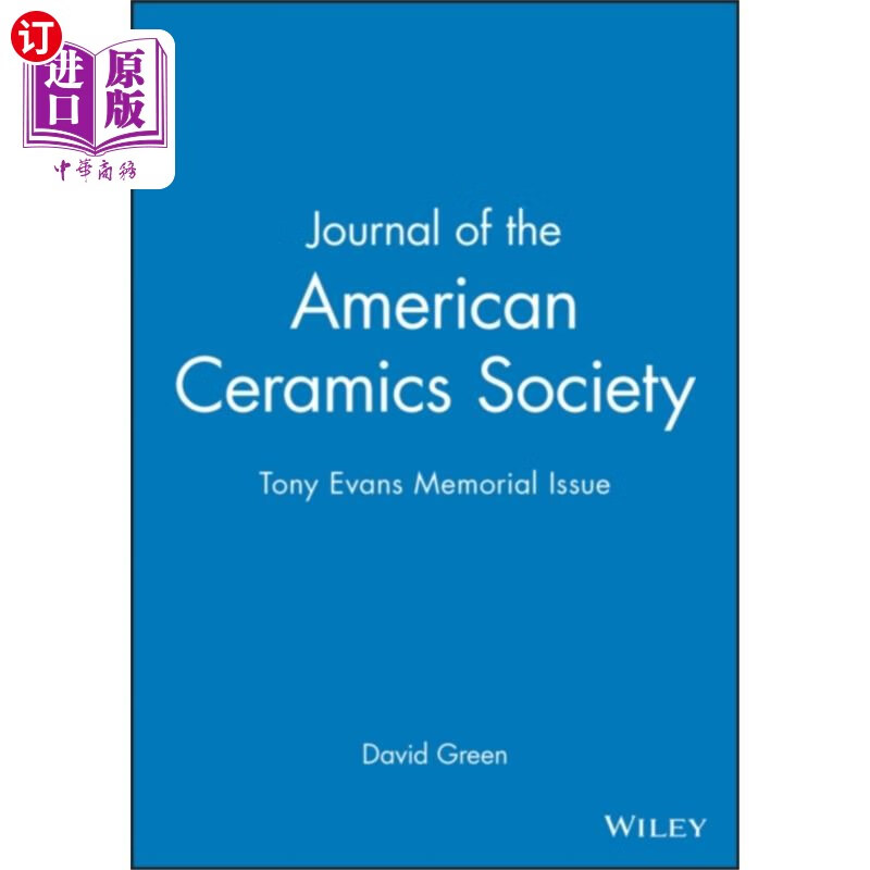 海外直订journal of the american ceramics society 美国陶瓷协会