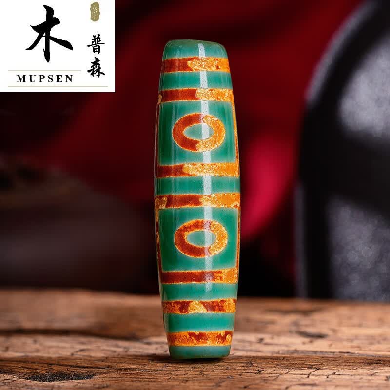 木普森 然乌王四眼天珠西藏高货玛瑙原石吊坠项链收藏级 然乌王四眼