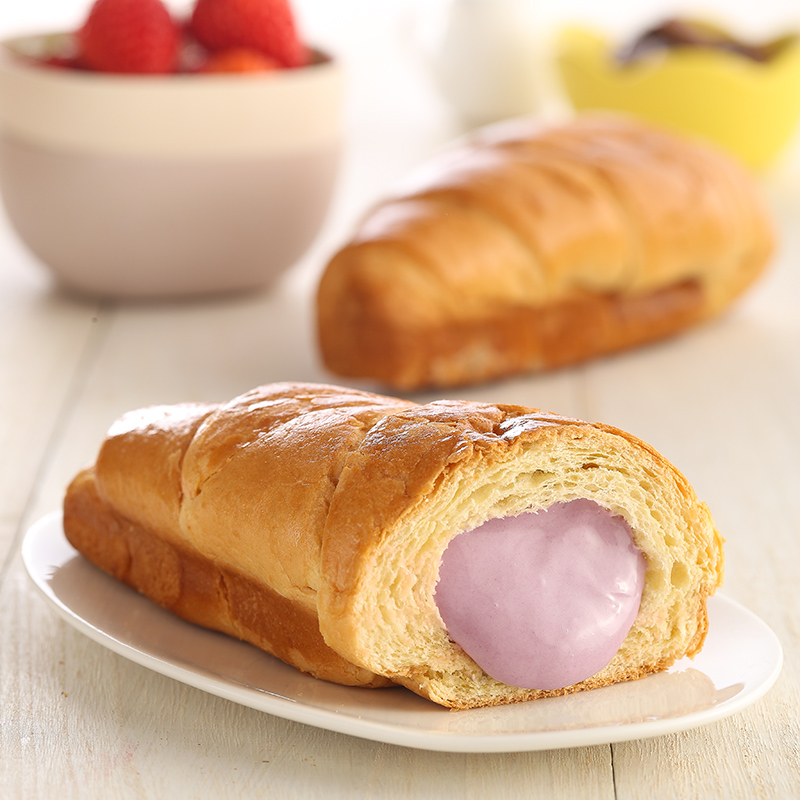 宾堡(bimbo) 多菲角可可奶油夹心牛角手撕面包 营养早餐面包巧克力酱