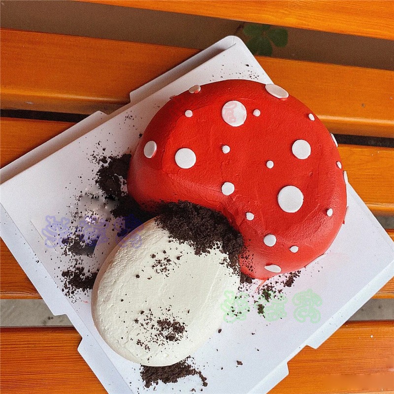 芙滋窝蘑菇生日蛋糕采蘑菇的小姑娘男孩女孩天使创意定制全国同城配送