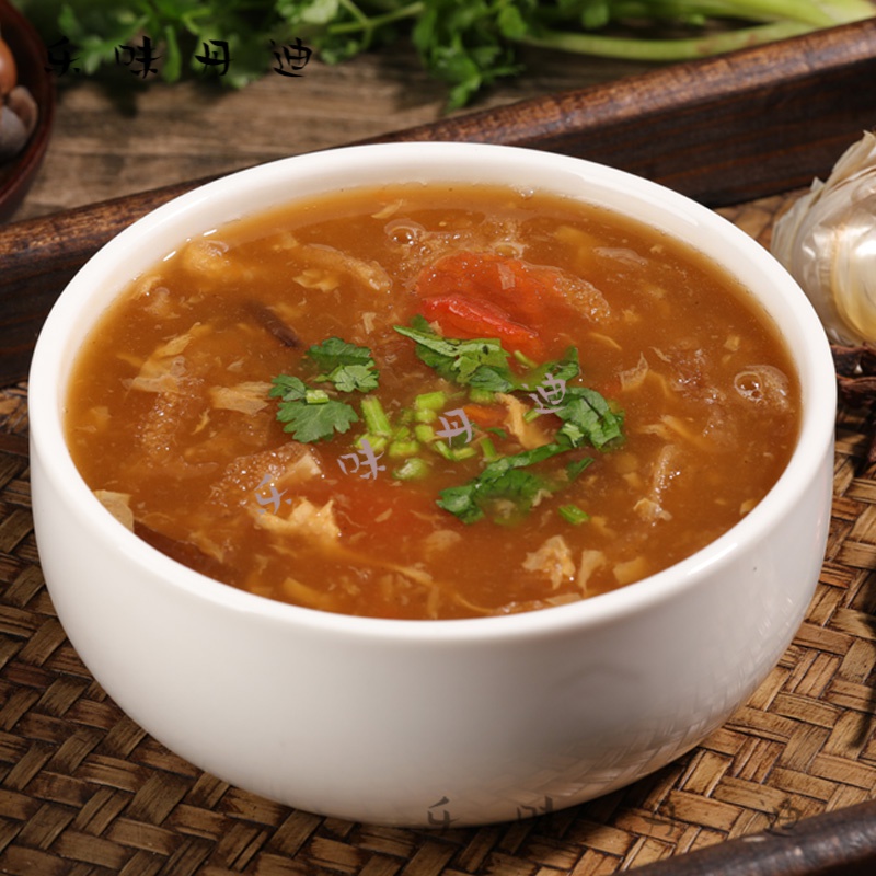 乐佳萱中式肉皮酸辣汤450g加热即食快速快熟方便汤速食酸辣汤包装