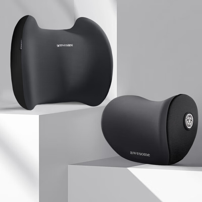 车劲点开车神器汽车腰靠靠垫靠背座椅腰枕司机开车腰托车载腰垫腰部支撑 黑色 四季款 头枕+腰靠 (套装)属于什么档次？