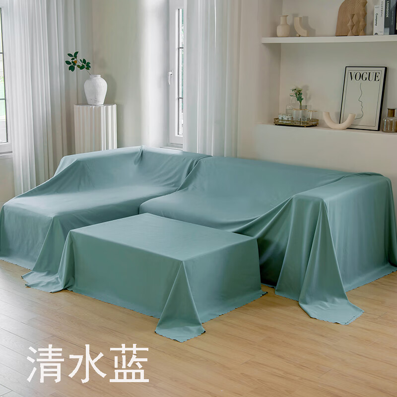 勋狸粑日本进口品质特宽家纺布料防尘布床罩沙发遮盖布拍照背景布家具