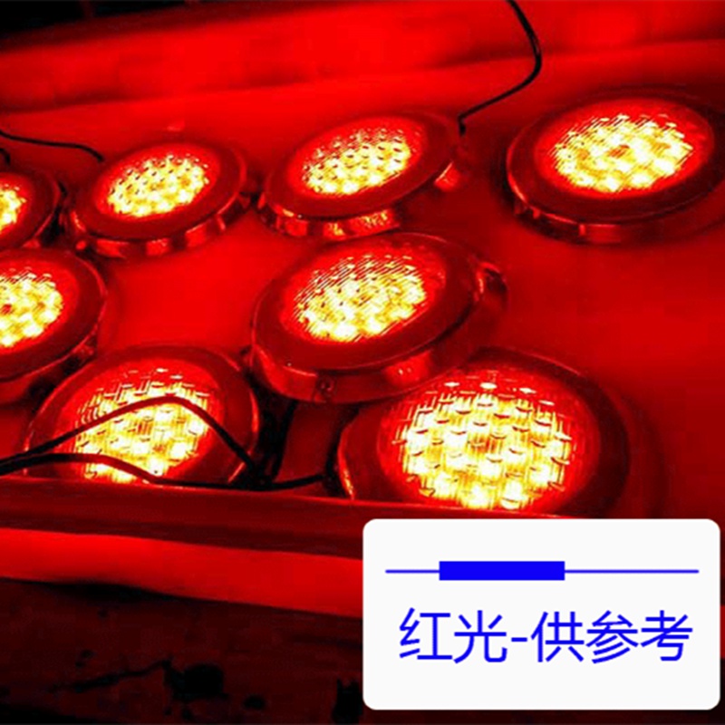 led泳池壁灯喷泉涌泉灯防水水池景观灯鱼池12v24v水底七彩水下灯 6W 正白/暖白