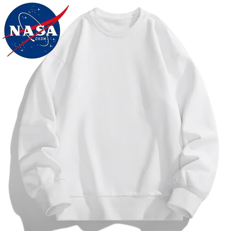 NASADKGM官方联名卫衣男秋冬季潮流新款情侣装印花圆领长袖T恤上衣服男装 WY00白色（常规款） 2XL（140斤-155斤）高性价比高么？