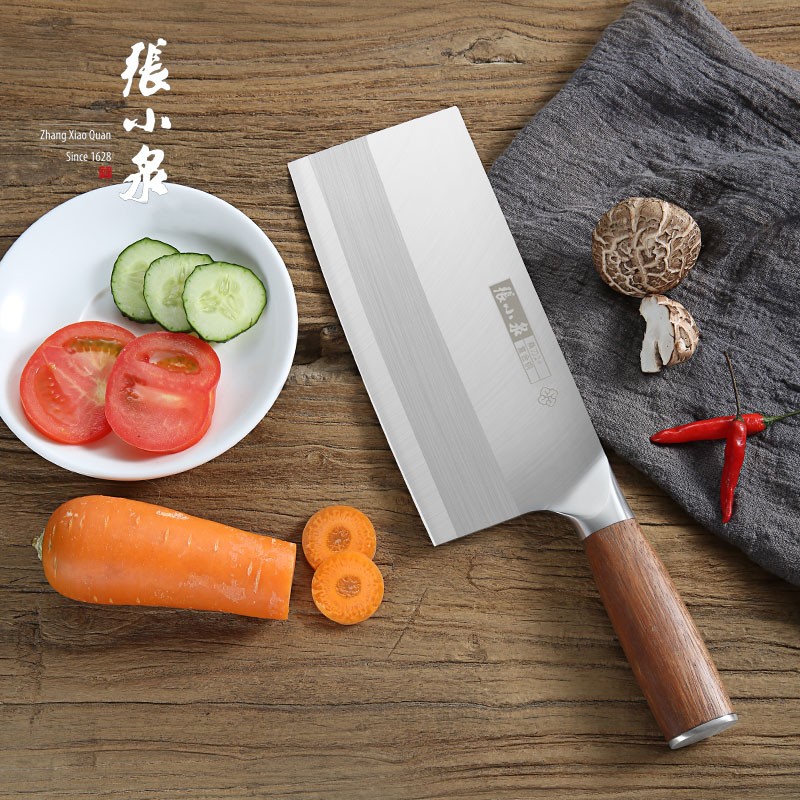 张小泉菜刀 铭匠系列复合钢刀具家庭厨师专用厨房刀具切片刀 桑刀2#205mm