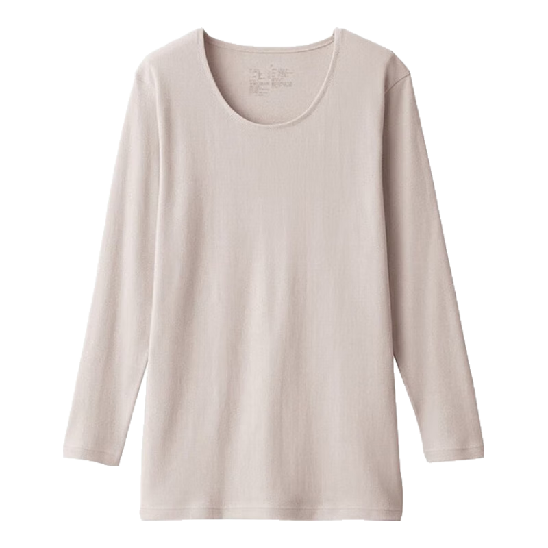 MUJIŮʽ�޺��U��˷���T�����޴��������¼Ҿӷ��������±�ů���� ǳ��ɫ S (155/80A)