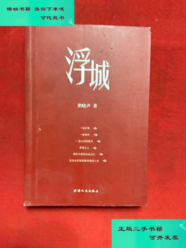 【二手九成新】浮城 梁晓声著