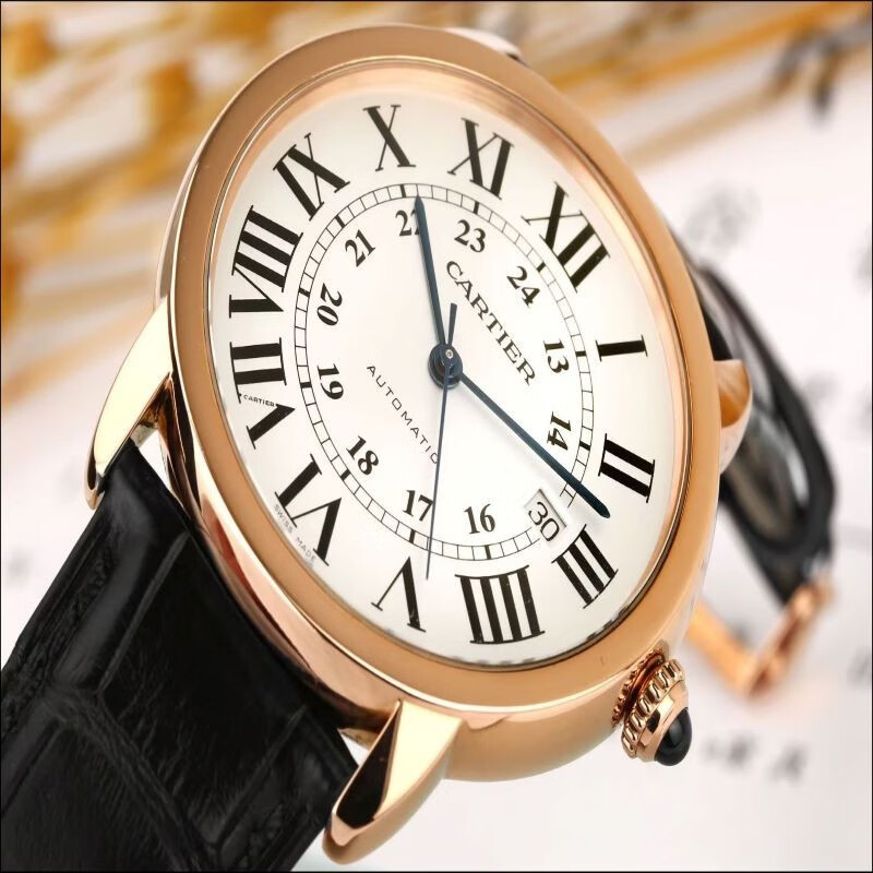 【二手95新】卡地亚(cartier)伦敦系列自动机械男士手表钟表腕表奢侈