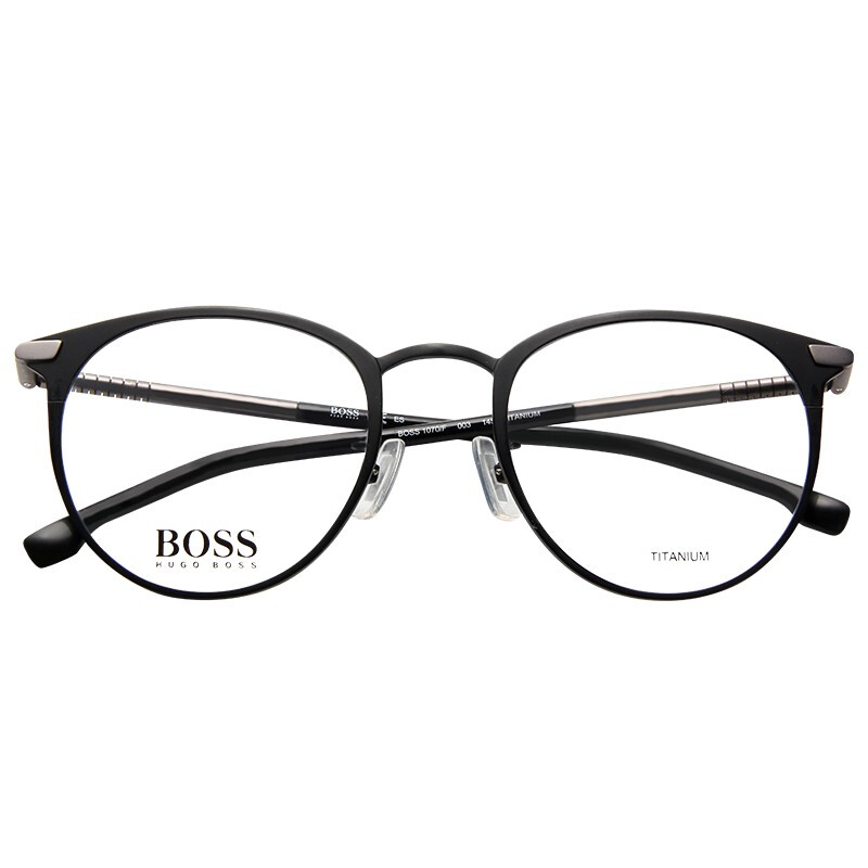 Hugo Boss 雨果博斯吴尊同款男女黑色镜框光学眼镜架眼镜框1070/f 003 