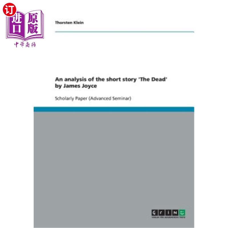 海外直订an analysis of the short story the dead by james joyce
