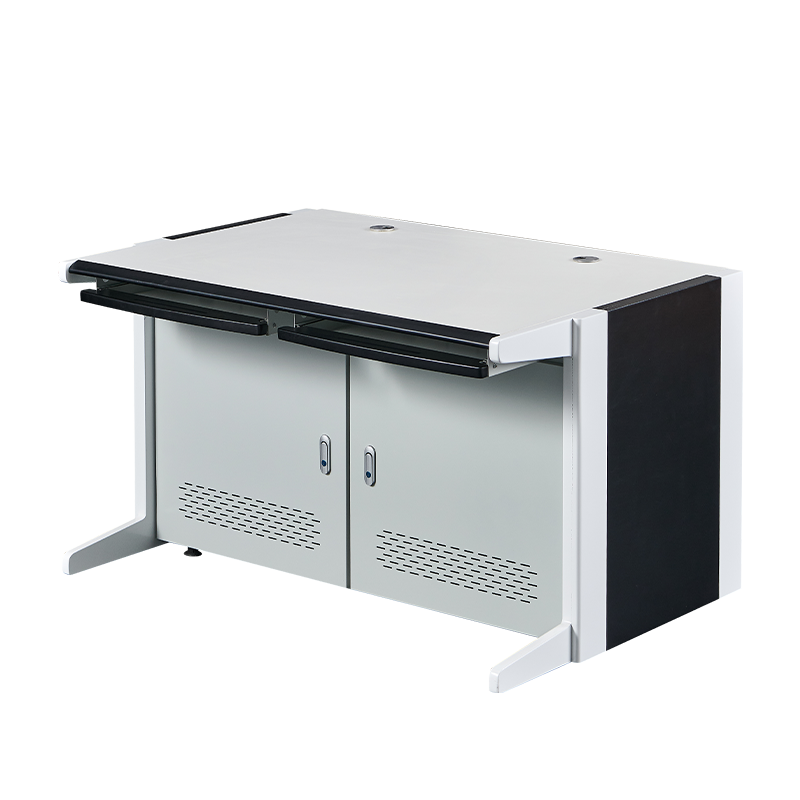 中悅博華中控室電腦控制柜雙聯(lián)三聯(lián)四聯(lián)豪華電器柜監(jiān)控操作臺 白色雙聯(lián)1.29米