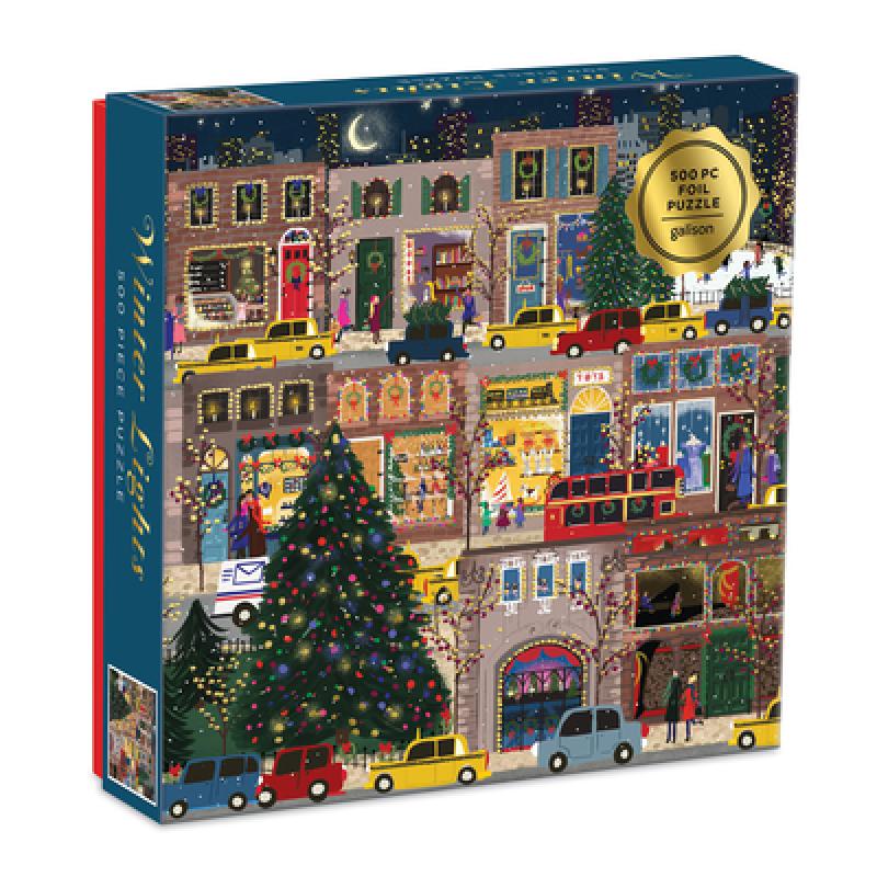 预订 冬季灯箔拼图 Winter Lights Foil Puzzle 500 Piece P...