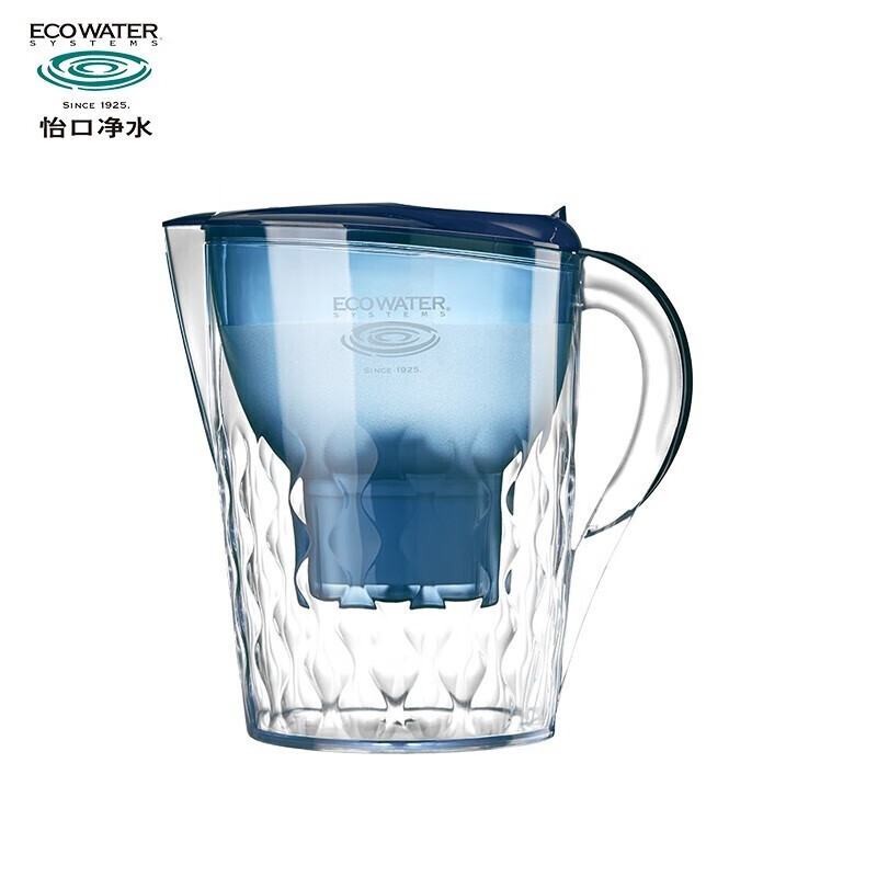 怡口净水（ECOWATER）家用滤水壶 EWA001  1壶1芯 3.5L