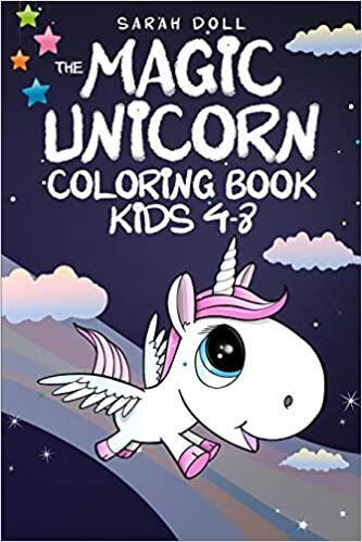 预订 the magic unicorn coloring book