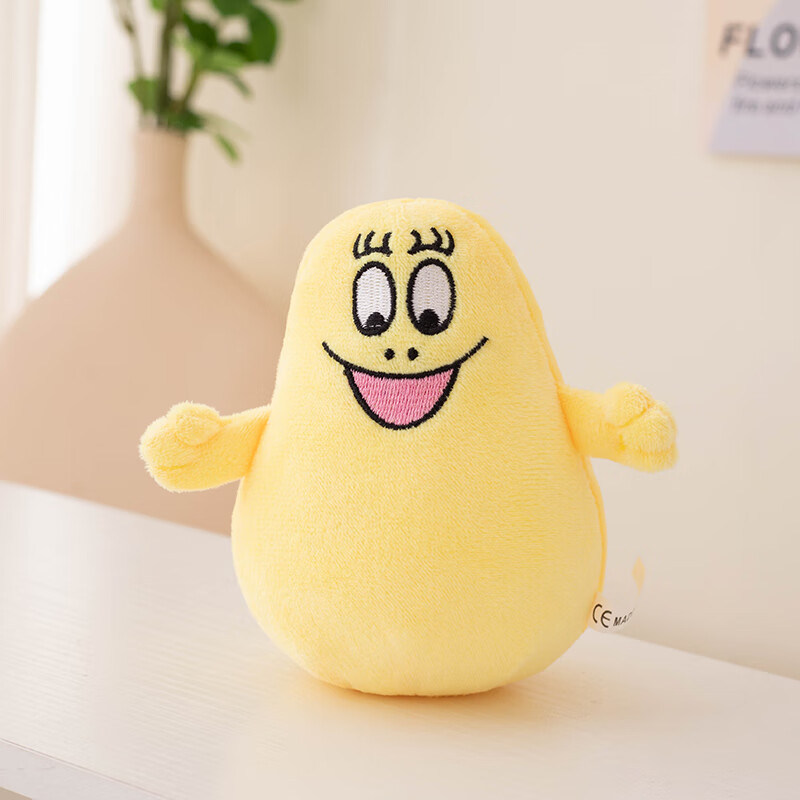 玩偶巴巴爸爸一家公仔毛绒玩具儿童生日礼物 淡黄巴巴祖【约14厘米】