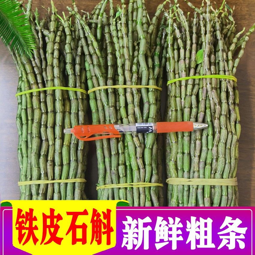霍山新鲜铁皮石斛5年生100g500g枫斗中药材石斛礼盒装现剪现发 石斛条