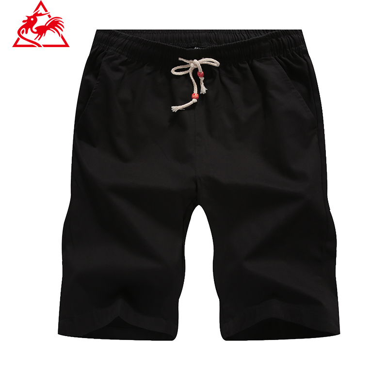 莱克公鸡纯棉短裤男夏季新款五分裤舒适吸湿透气休闲裤  K99黑色 4XL（约145-160斤）