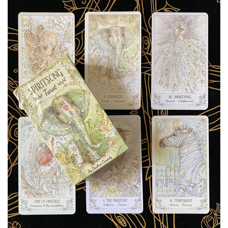 棱镜女巫邪月死亡圣神原始丛林塔罗牌 灵魂之歌塔罗牌 中英文电子说明