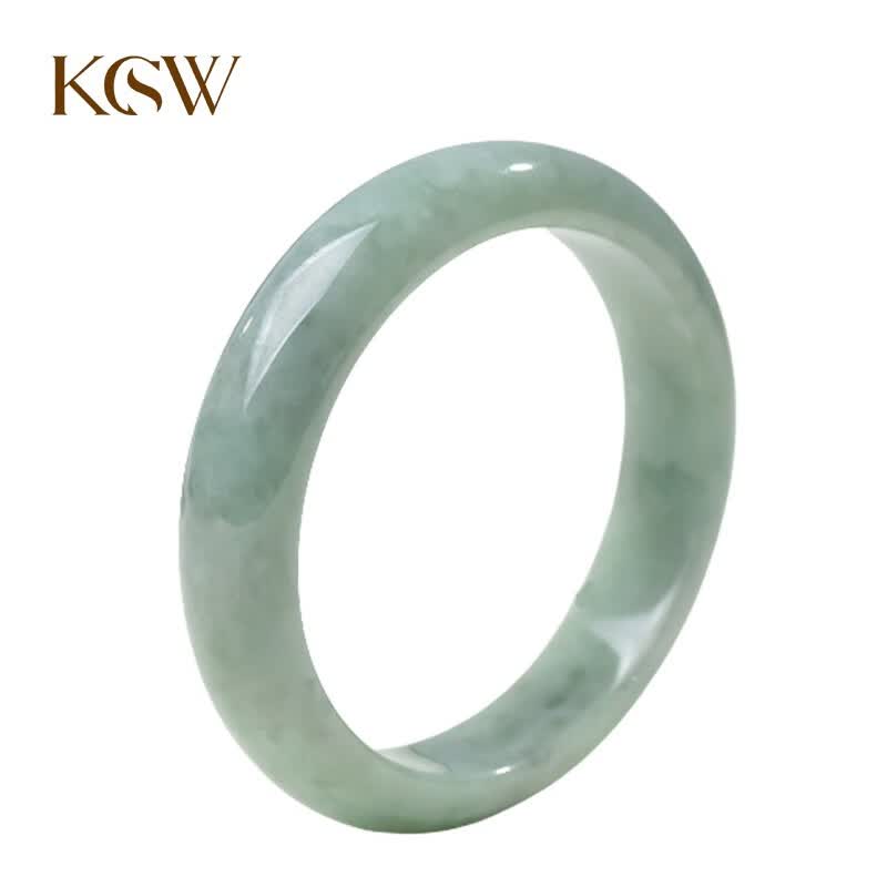 KECOSWEET糯种A货翡翠手镯玉石镯子送女友生日礼物 如需其它内径联系客服属于什么档次？