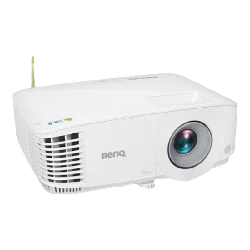 明基（BenQ）智能投影儀辦公家用教學(xué)會議室3D高亮高清白天高端商用培訓(xùn)工程專用帶幕布套裝一體投影機 E545【4000流明 1024*768】智能無線 標(biāo)配+150寸白玻纖電動幕布丨上門安裝