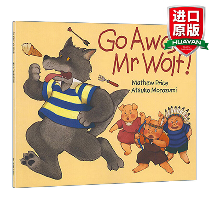 Go Away Mr Wolf 英文原版绘本 走开大灰狼先生 童话故事书翻翻书 廖彩杏书单 英文版 进口英语原版书籍