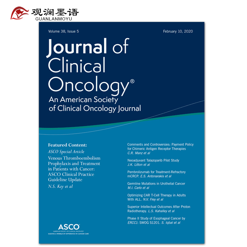 【单期 可选】Journal of Clinical Oncology 美国临床肿瘤学医学杂志 20 2020年2月刊