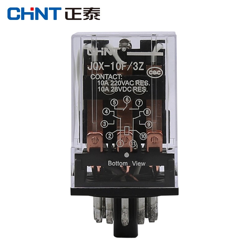 正泰(chnt)jqx-10f/3z-ac24v 小型中间继电器 电磁继电器 ac24v