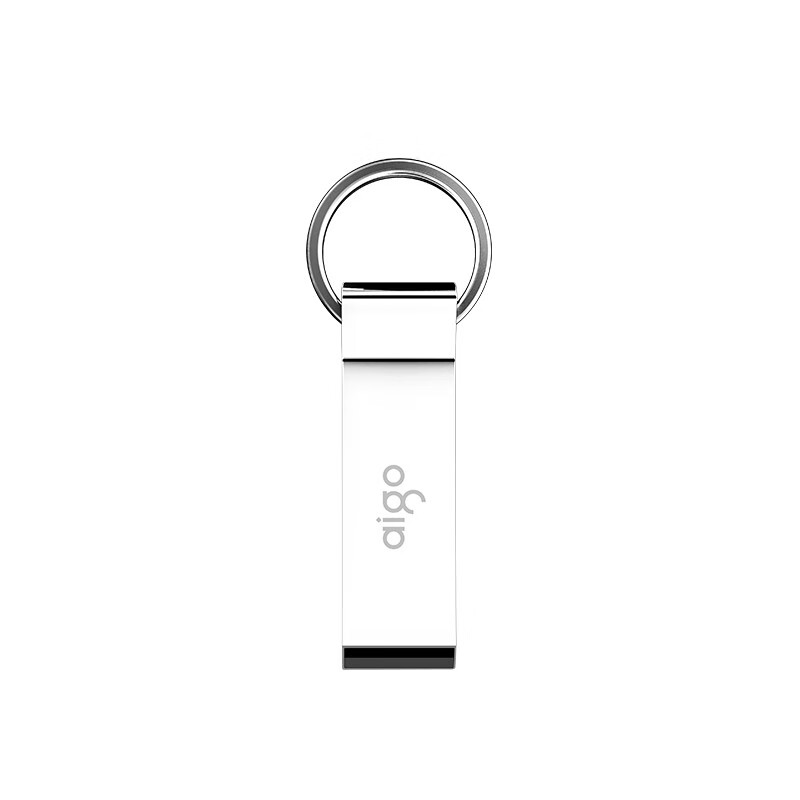 爱国者Aigo 32GB USB2.0 U盘 U210 金属U盘 车载U盘 银色 一体封装 便携挂环 1个