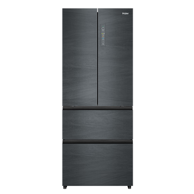 Haier 海尔 冰箱法式四门410升 零距离自由嵌入式一级能效净味除菌家用多门对开门双开门