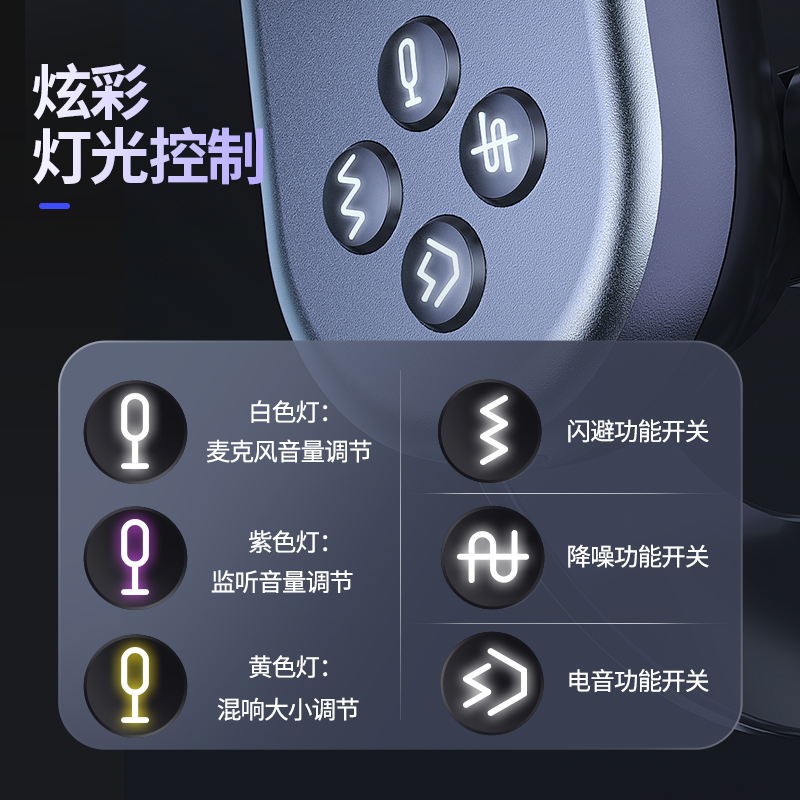 漾菲斯YM10手机电脑直播声卡麦克风降噪电容式USB便携游戏主播播音话筒TYPE-C专业喜马拉雅录音配音录歌设备