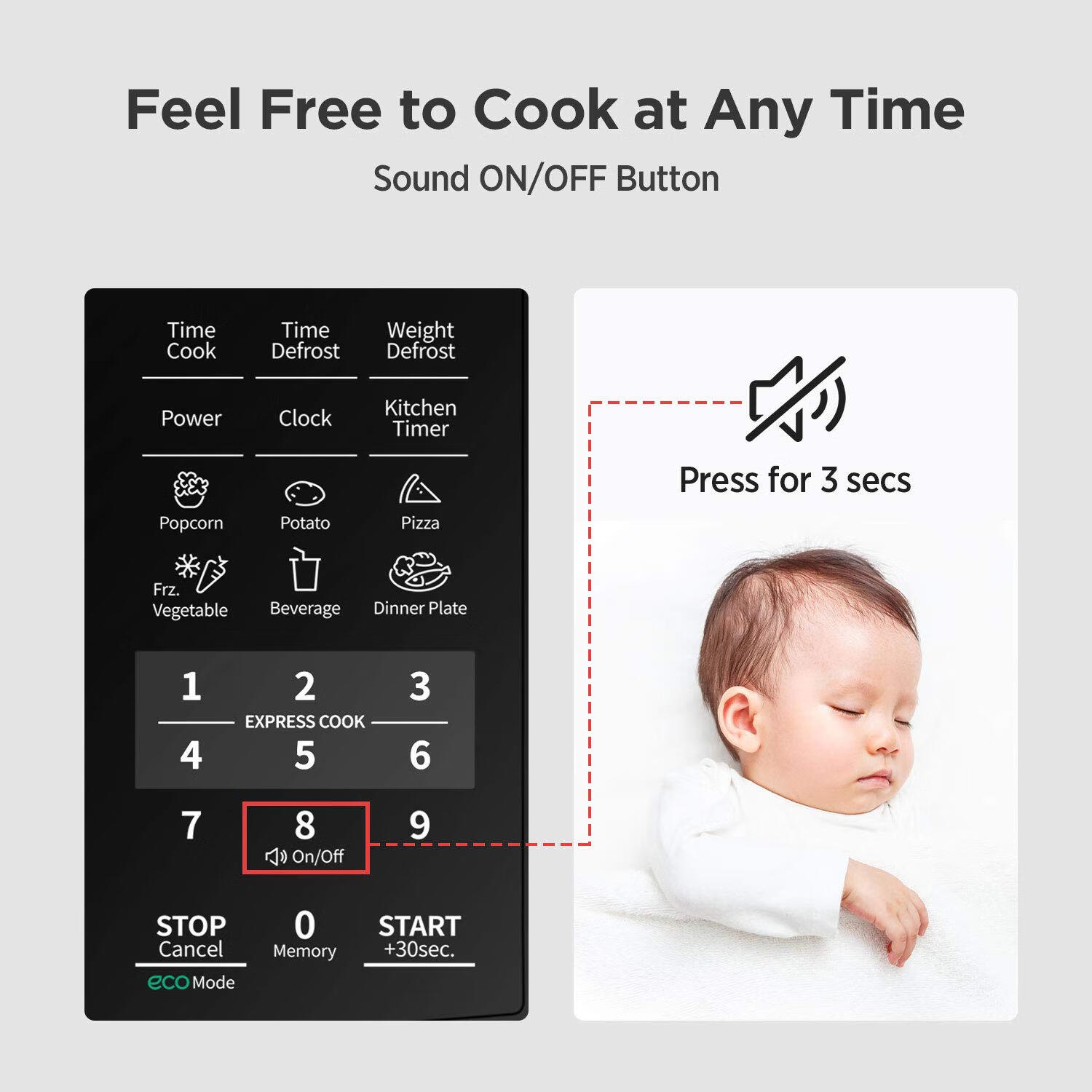 comfee 0.7立方微波炉 静音ECO模式 一键烹饪 需要变压器