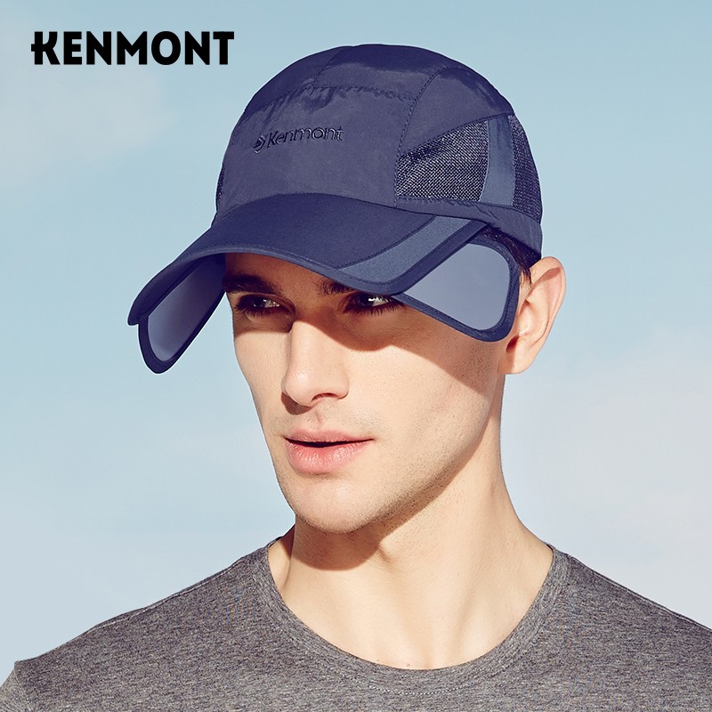 卡蒙（Kenmont）km-3123 帽子夏天男防晒遮阳扩展棒球帽 墨蓝色