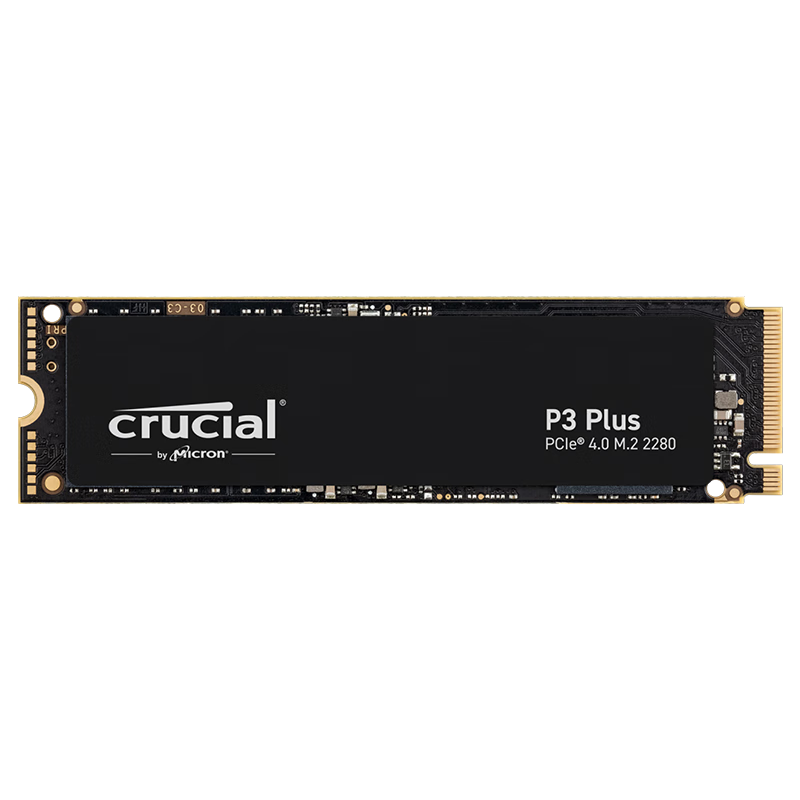 Crucial 英睿达 P3 Plus M.2 NVME 固态硬盘 1TB（PCIe 4.0）