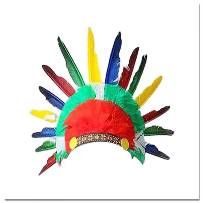 非洲鼓演出服印第安部落原始野人猎人表演服装叫我来巡山 五彩头饰