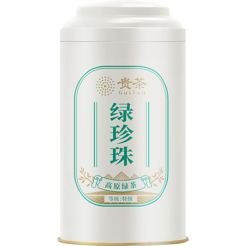 貴茶葉 特級綠珍珠貴州高原綠茶 嫩芽栗香 自飲口糧茶 綠茶 150g*2罐 【特級】