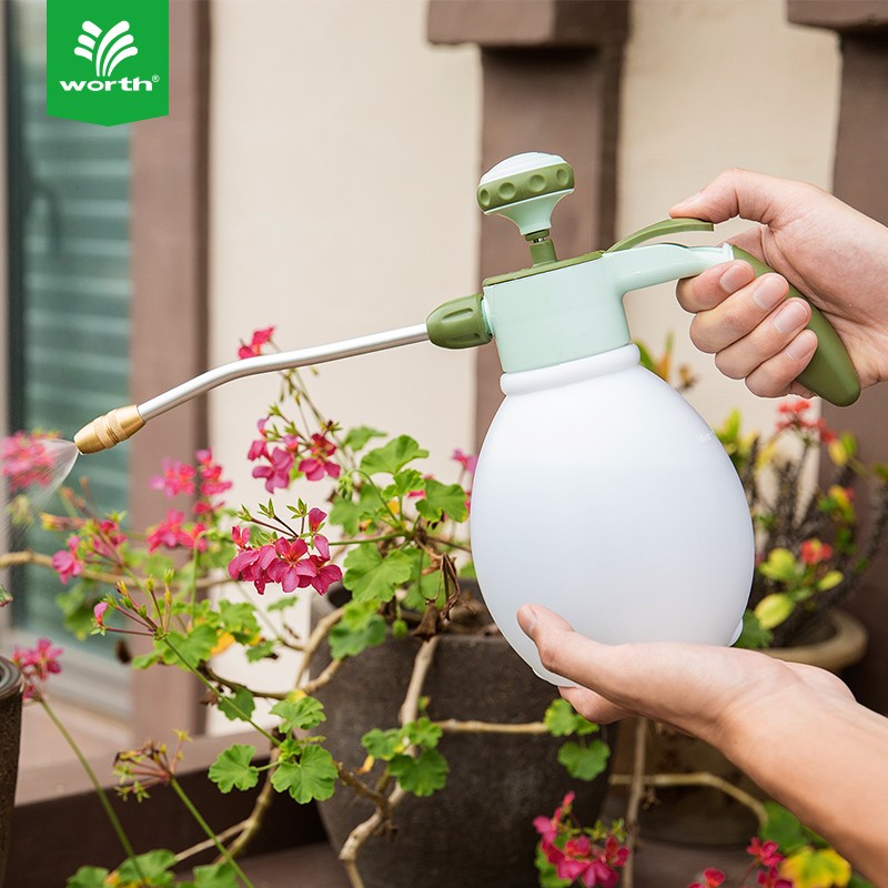 沃施(worth)长嘴喷壶浇花水壶家用气压喷水壶消毒消杀喷雾浇水壶园艺