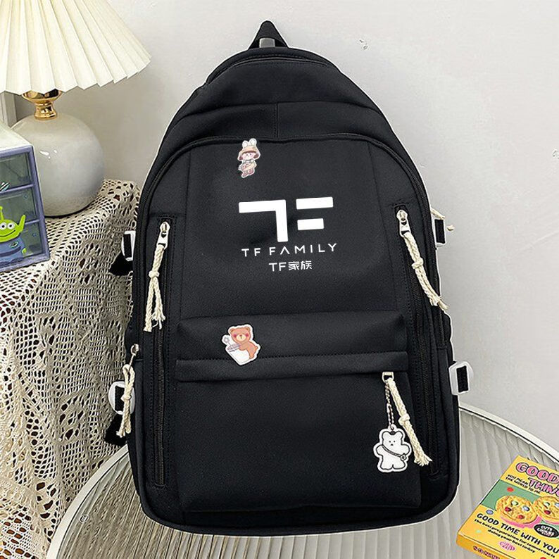 川布朱志鑫同款书包tf三代张极左航张泽禹同款应援初中学生书包 集体