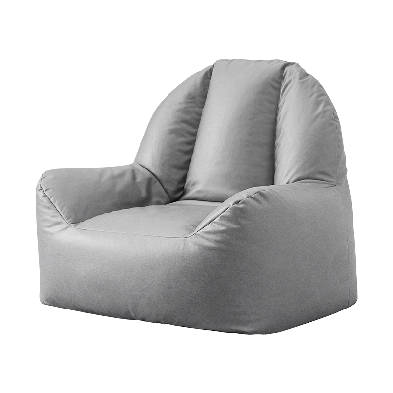 LUCKYSAC懒人沙发EPP豆袋 单人沙发客厅科技布轻奢沙发椅子懒人椅阳台卧室小沙发座椅 单人位-神秘灰