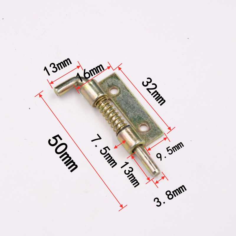 铁皮弹簧插销配电柜箱插销柜门弹簧铰链门轴弹簧插销机箱柜平开门 40