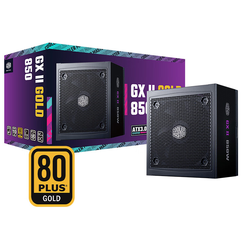 ��������(CoolerMaster)GX��/GX2 850W��Դ ���Ե�Դ/����ȫģ/ATX3.0/ԭ��PCIe5.0/����������ͣ/��ǿɢ��