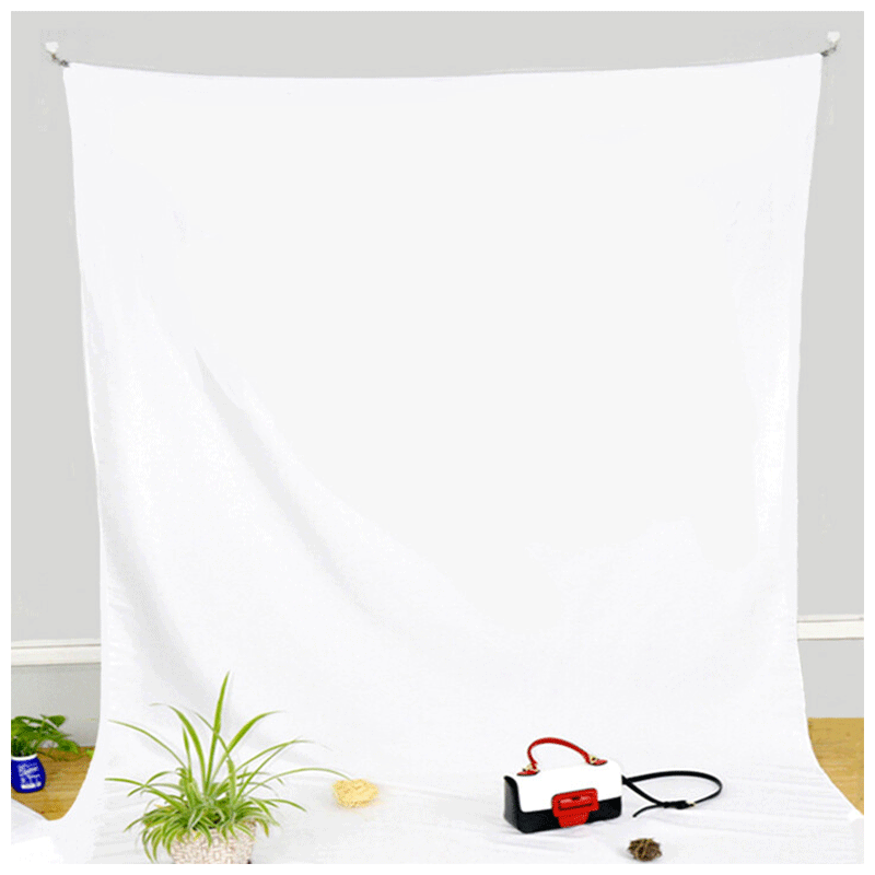 丝贝白色简约拍照摄影背景布ins网红直播背景墙装饰挂布儿童拍摄白布