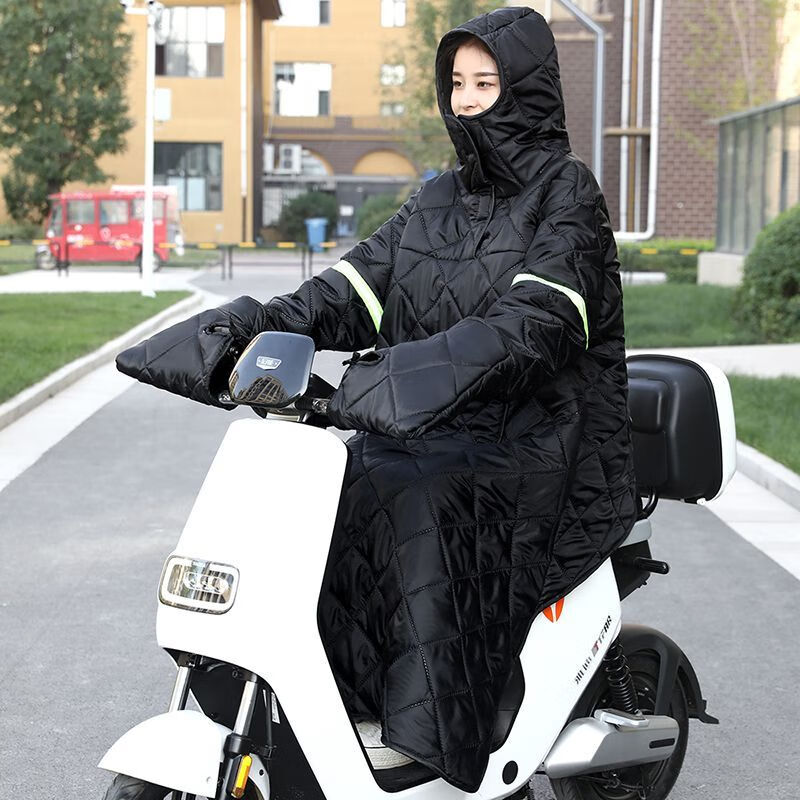丰丰彐心电动车挡风衣冬季加厚男士大码骑车防寒电动车摩托车防风防水