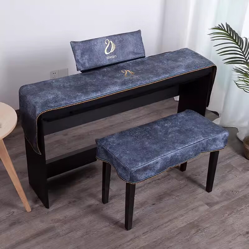 歌悦北欧电钢琴罩88键雅马哈卡西欧轻奢电子琴防尘半罩61键电钢琴盖布