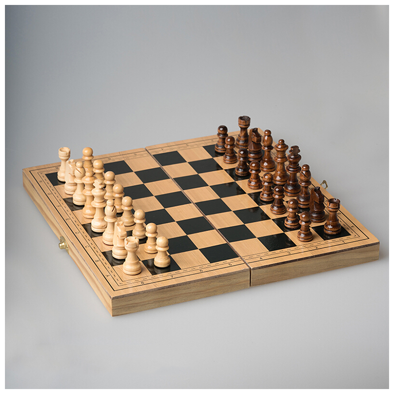 泰瑞格实木小学生儿童比赛用国际象棋 磁力棋便携西洋棋棋盘 中号(29