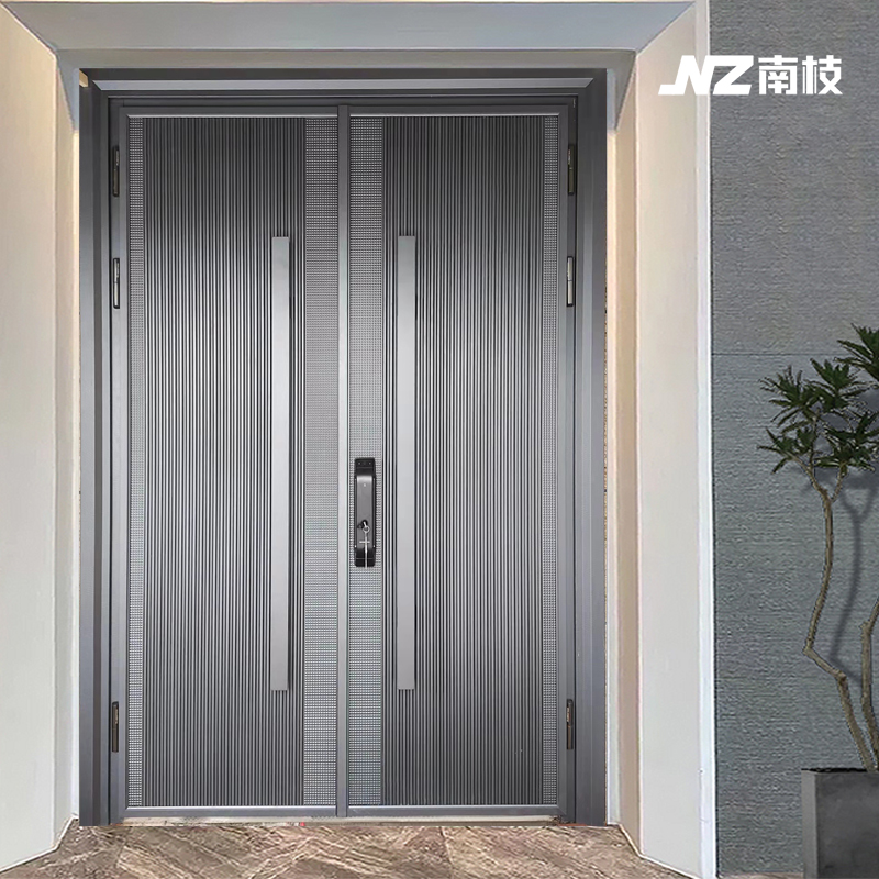 梵高防盗门定制铸铝门别墅大门子母入户门双开门铜门防盗自建房庭院