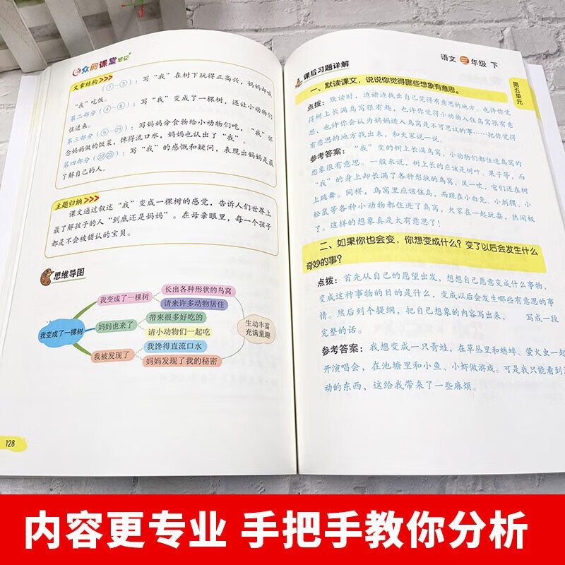 课堂笔记四年级五年级六年级三年级上册下册语文数学英语全套人教版同步课本解析教材讲解小学生随堂笔记复习 【四年级下册】语文 小学四年级