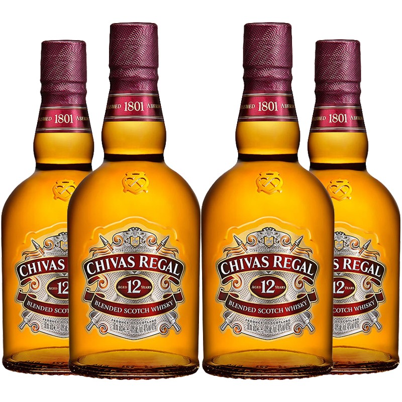 进口洋酒 英国 芝华士(chivas)12年 苏格兰 调和调配 威士忌调酒40%